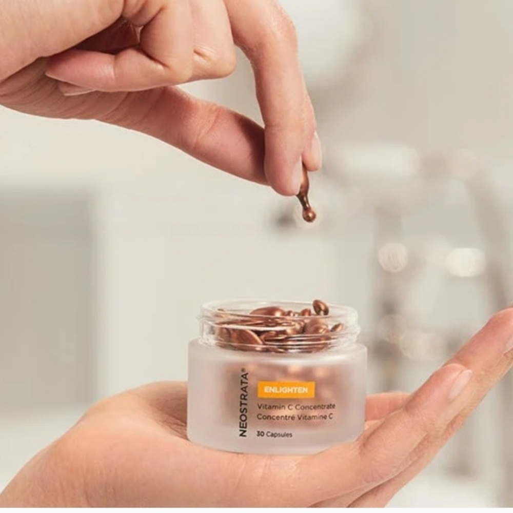 NIB-Neostrata Enlighten Vitamin C Concentrate Radiance Capsules - Picture 2 of 3
